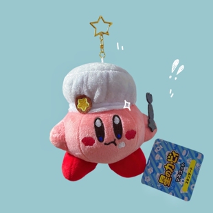 日系可爱厨师面包星之卡比毛绒玩偶书包挂件包包挂饰公仔钥匙扣