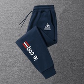 加绒卫裤 法国公鸡男士 男秋冬款 宽松束脚运动裤 华棉男潮流 休闲长裤