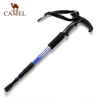 CAMEL lạc đà trekking ngoài trời cực trekking mía hình chữ T 4 phần hợp kim nhôm ánh sáng đi bộ nạng - Gậy / gậy gậy trượt tuyết