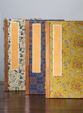 锦记大徽堂空白国展册页本香樟木函套加厚卡纸生宣手工册页定制古风画册写意国画书法宣纸作品纸