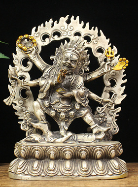 密宗大黑天财神六臂玛哈嘎拉佛像