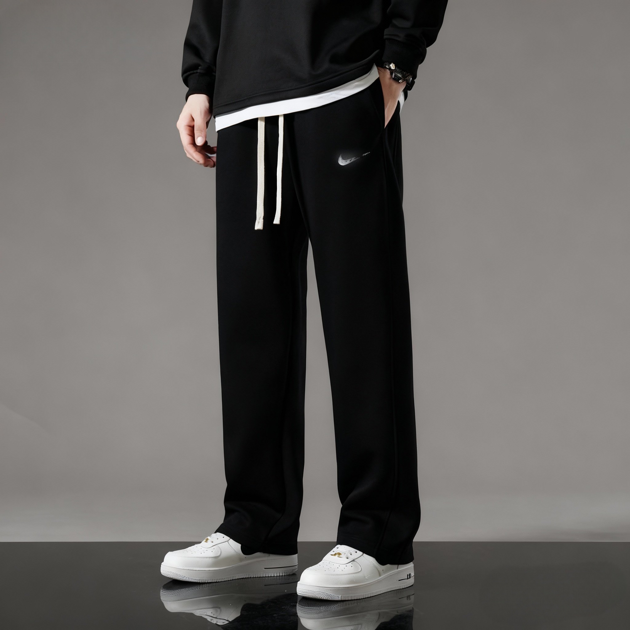 男士新款高端简约休闲裤