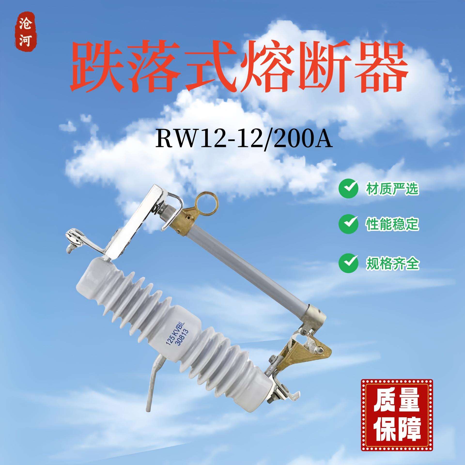 跌落式熔断器保险丝10kv户外RW12-35/100-200A保险令克开关