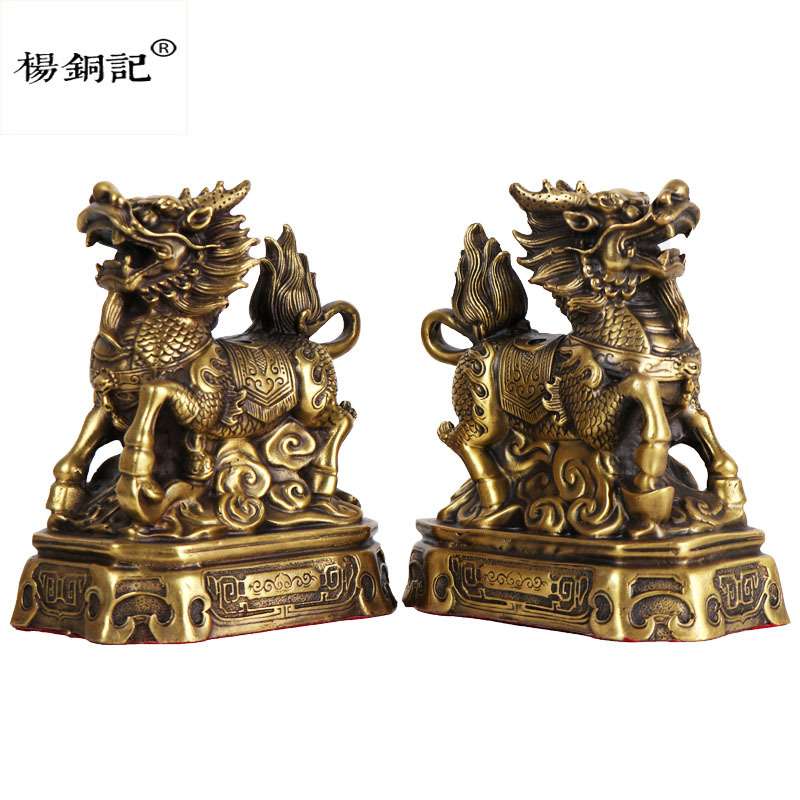 杨铜记 铜如意财富麒麟 祥瑞麒麟献瑞  祥瑞麒麟