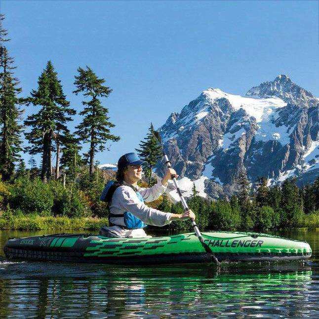 INTEX68305充气船橡皮划艇舟漂流船桨气泵68305挑战者