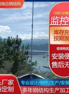 钢结构供应电子标杆监控立杆钢结构监控塔工程框架式灯杆