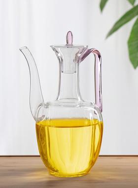 手工玻璃手执壶耐高温斗茶汤透明复古仿宋执壶贵妃泡茶壶