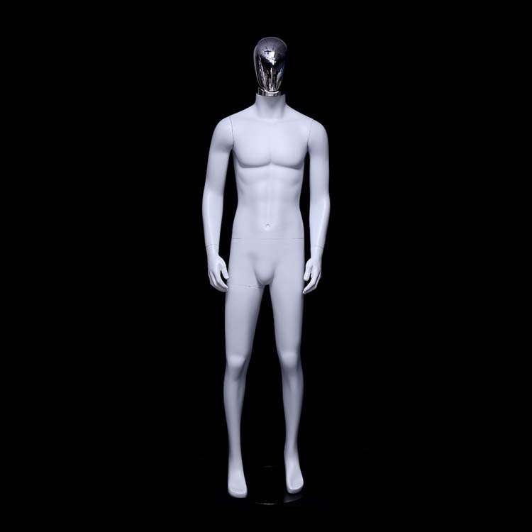 模特道具男全身展示架电镀脸服装假人橱窗道具哑黑韩版男装模特架