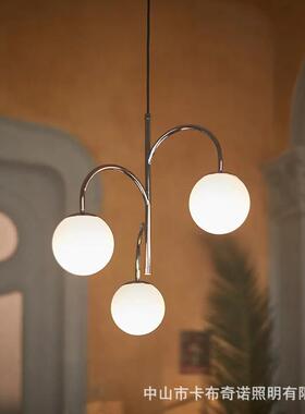 北欧希姆丽哈姆餐厅吊灯卧室简约法式复古灯具衣帽间书房中古吊灯
