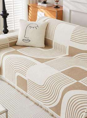 雪尼尔沙发罩全盖加厚简约四季通用沙发垫盖巾