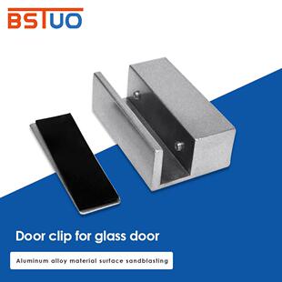 不锈钢上下无框玻璃门电插锁支架玻璃门夹无框门夹电插锁门夹