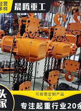 环链电动葫芦车间货场挂钩吊运货物固定移动电动环链葫芦