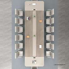 会议桌培训办公家具板式长方形桌办公室大型简约现代洽谈桌椅组合