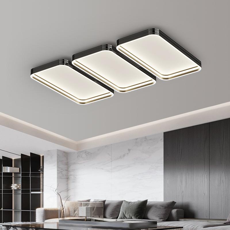 全光谱2024年客厅大灯现代简约大气长方形吸顶灯北欧轻奢主客厅灯