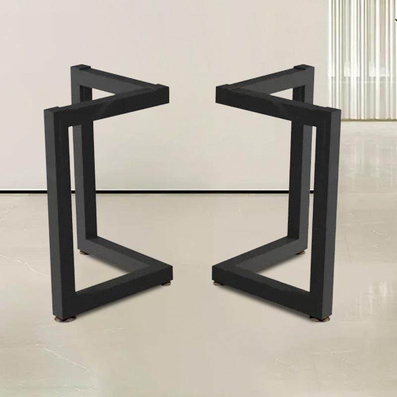 铁艺桌腿支架岩板办公桌子腿底座书桌脚架餐桌脚金属茶几桌架