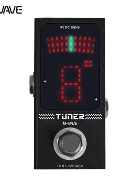 M-VAVE迷你踏板校音器调音器吉他贝斯单块效果器TUNER