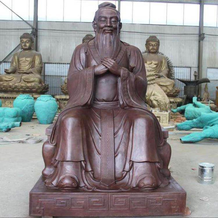 古代名人铜铁玻璃钢雕像