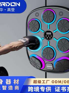 高登音乐拳击墙靶家用智能八靶位电子拳击机训练器音乐拳击机