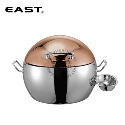 圆形玫瑰金盖(电磁炉用)汤炉身【EAST东方厨具】