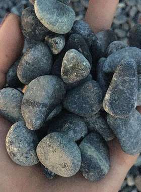 黑灰鹅卵石园林工程专用鹅卵石绿化建筑选用鹅卵石