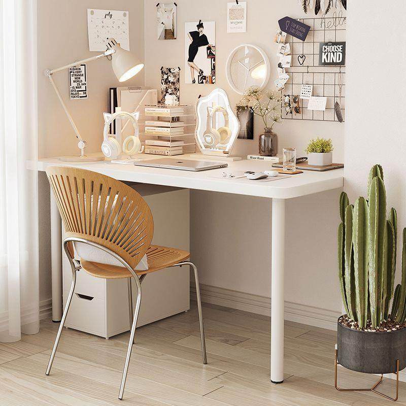 电脑桌台式家用书桌女生卧室简易办公桌简约长条桌化妆学生写字桌