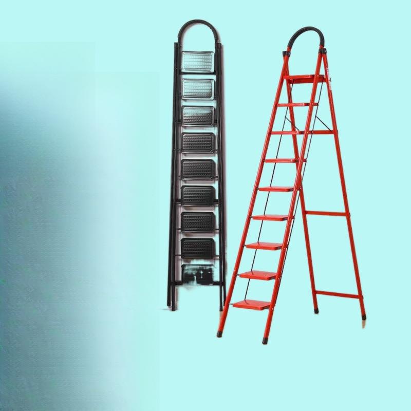 梯子家用折叠伸缩登高人字梯2米加厚结实七八步合梯扶梯凳晨之依