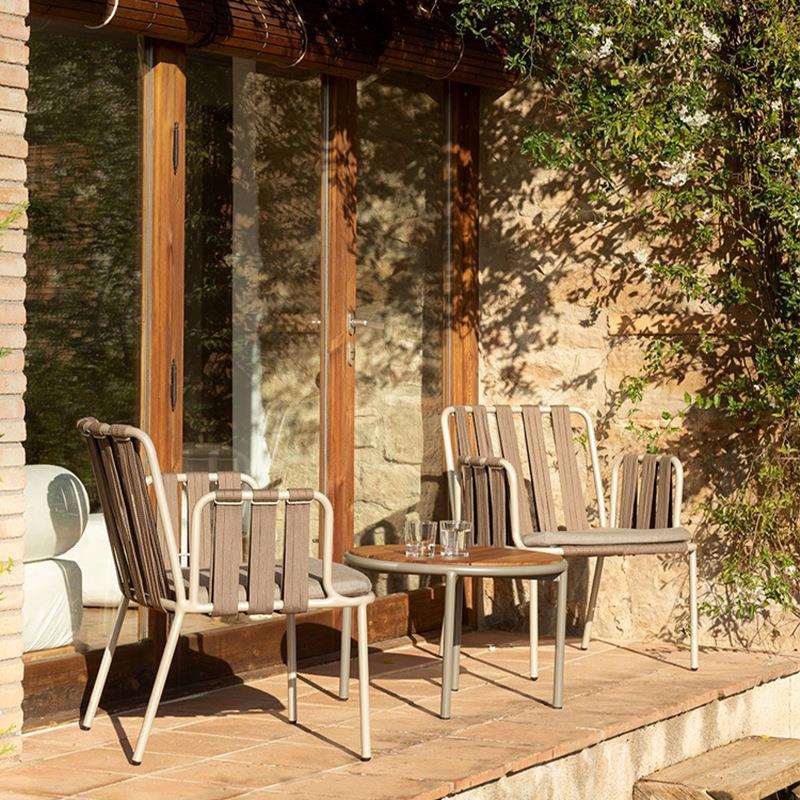 户外休闲桌椅组合创意藤编阳台庭院室外花园露天防晒藤椅家具