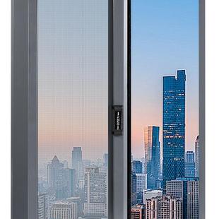 自装隐形纱窗侧拉自动回卷纱窗折叠隐形防蚊虫纱窗纱窗高清高透网