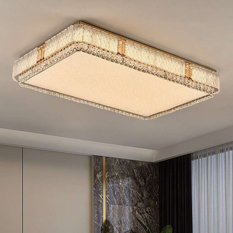 轻奢客厅灯水晶吸顶灯大气圆形现代简约餐厅灯2024年新款卧室灯具