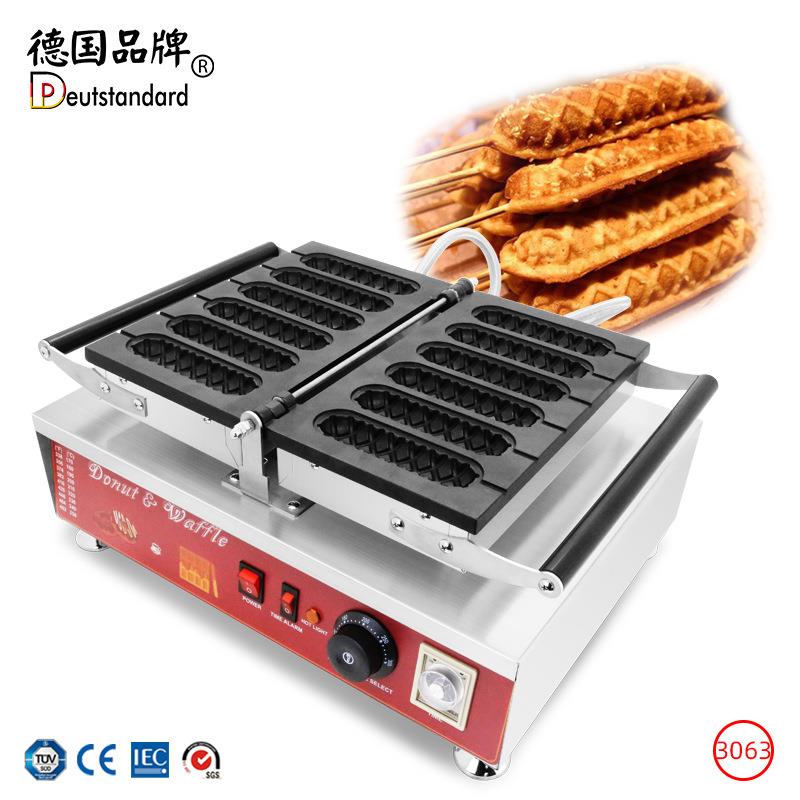 商用热狗机香酥热狗棒机台式香肠设备6根华夫热狗机电热华夫香肠