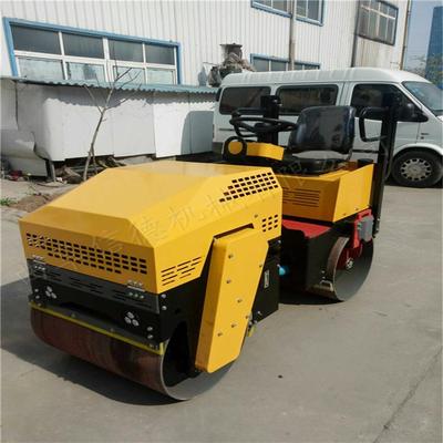 小型压路机单钢轮压草坪工地建房打地基震动打夯小碾子微型压路机