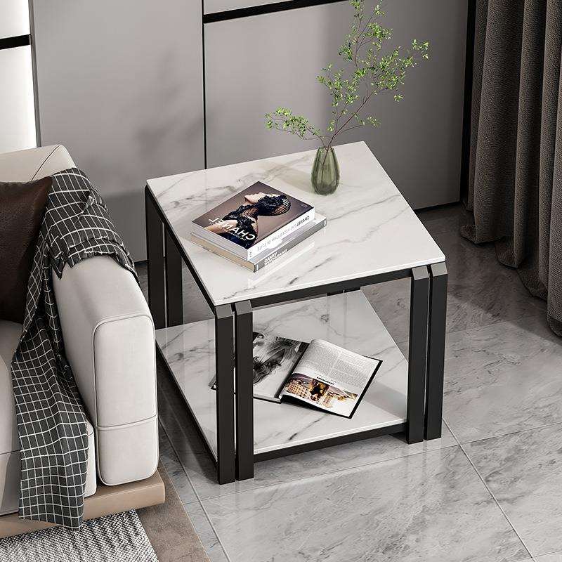 沙发边几方几轻奢现代简约客厅床头极简边柜岩板角几小桌子小茶几