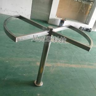 一米扇形排队单向门不锈钢手动立柱式旋转挡臂景区车站购票挡闸机