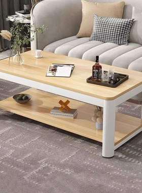 钢木茶几餐桌家用书桌小户型出租屋桌子办公桌孩子玩具桌茶台