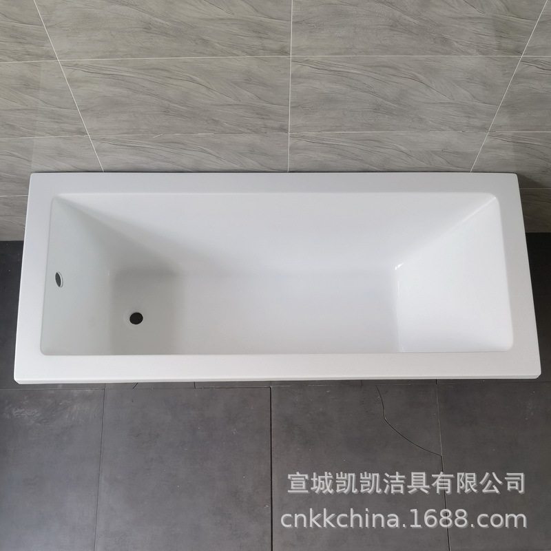 供应欧洲中东以色列高品质亚克力简易浴缸可配支架SimpleBathtub