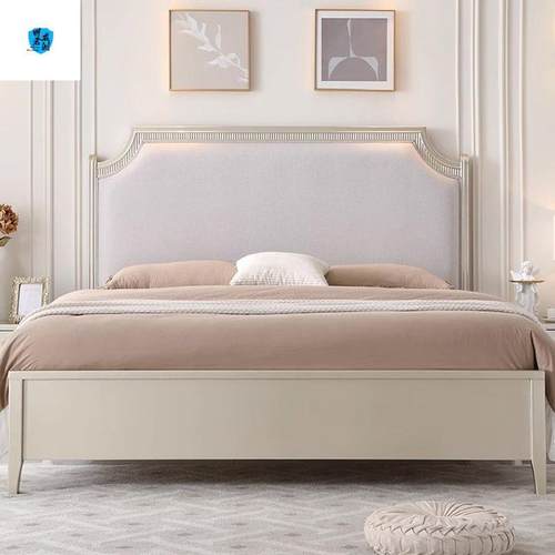 新款美式床头皮床婚床法式床高档公主双人床欧式轻奢主卧大床