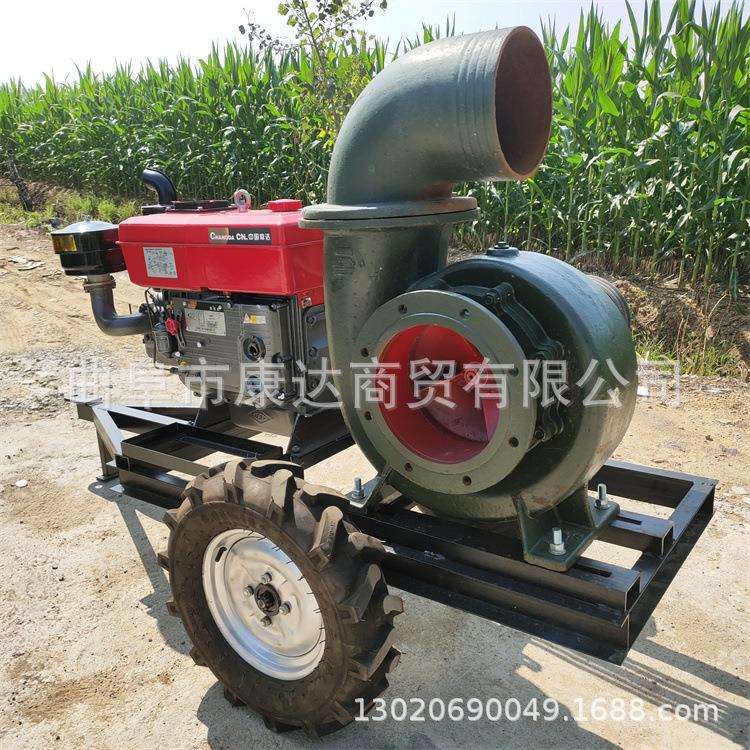 抽水排水泵图片建筑工地出水泵小型抽水泵柴油35马力12寸混流泵