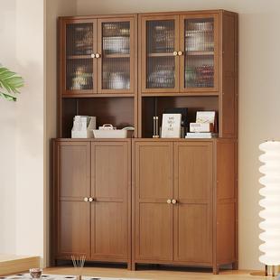 办公书柜带柜门简易书架落地客厅储物柜家用靠墙柜子茶室收纳好物