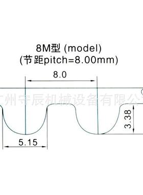 橡胶同步带HTD8M1960/1984/2000/2032节距:8MM宽25/30/40MM