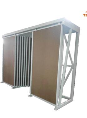 双排吊挂式瓷砖展示架白色瓷砖展柜CD011