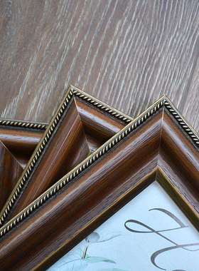 OQ5M实木美式欧式复古相框摆台洗照片打印加做成相册画框挂墙