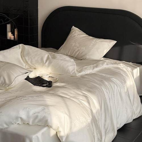 60支兰精天丝四件套新中式提花高级感丝滑裸睡凉感床上用品夏季