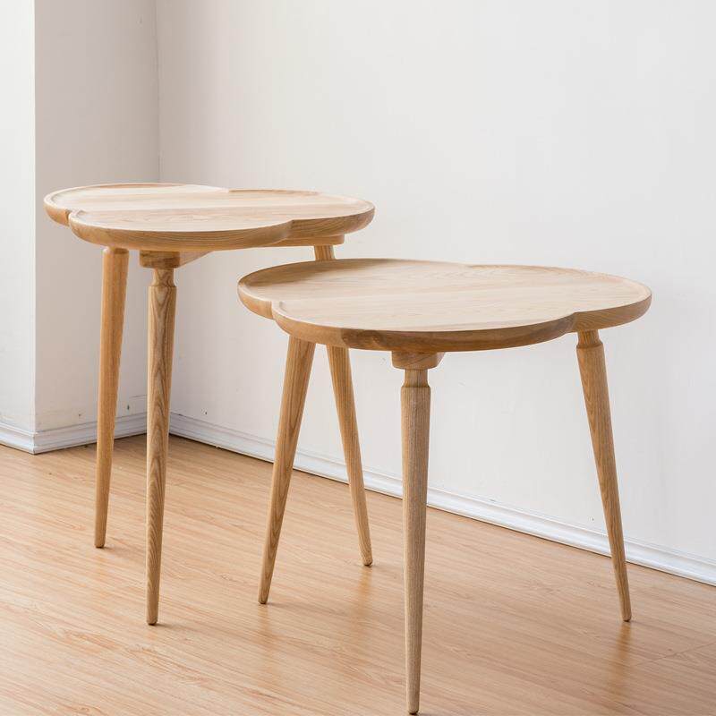 实木云朵茶几北欧简约沙发边桌小户型客厅边几创意阳台床头小桌子