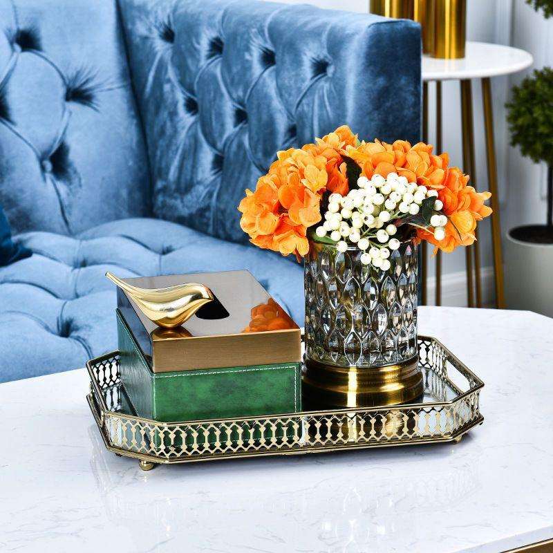 轻奢创意美式客厅纸巾盒茶几卧室餐桌高档皮革抽纸盒家居摆件饰品