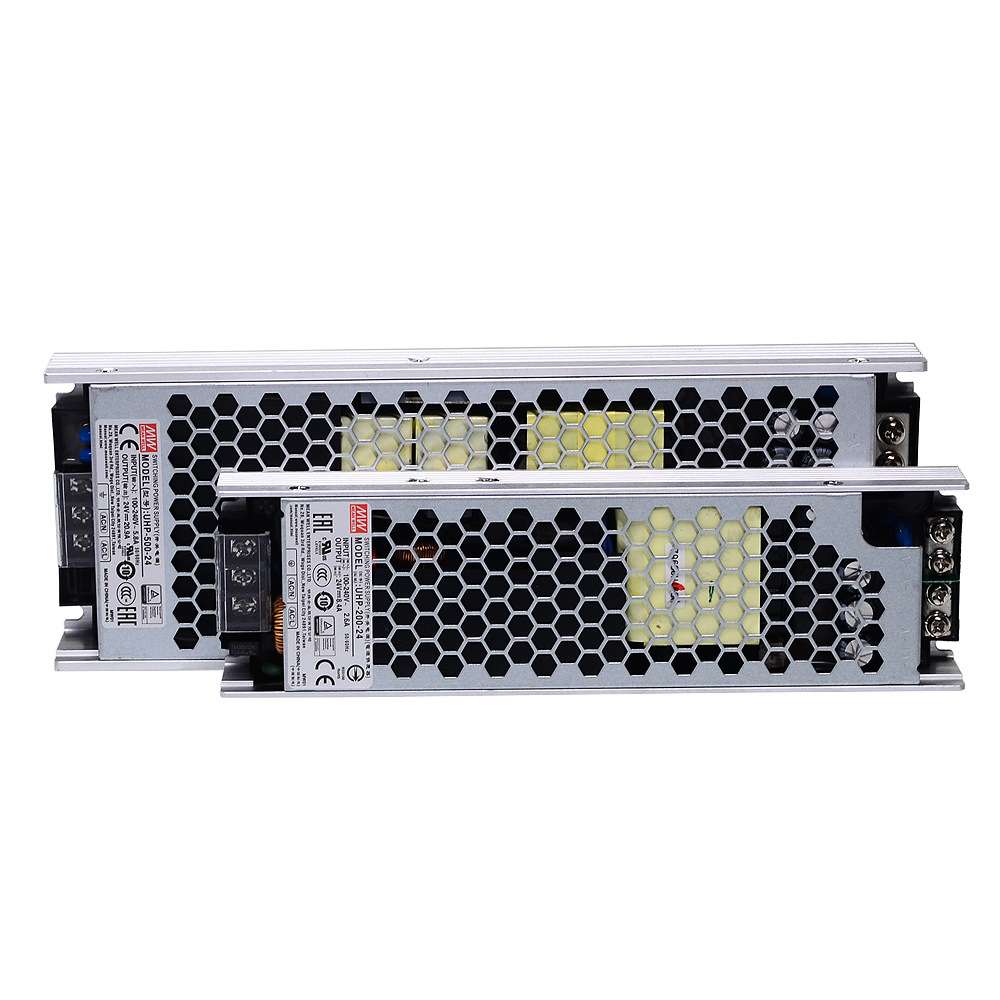 UHP-500-12500W12V41.7A明纬PFC高性能超薄电源高频足功率开关