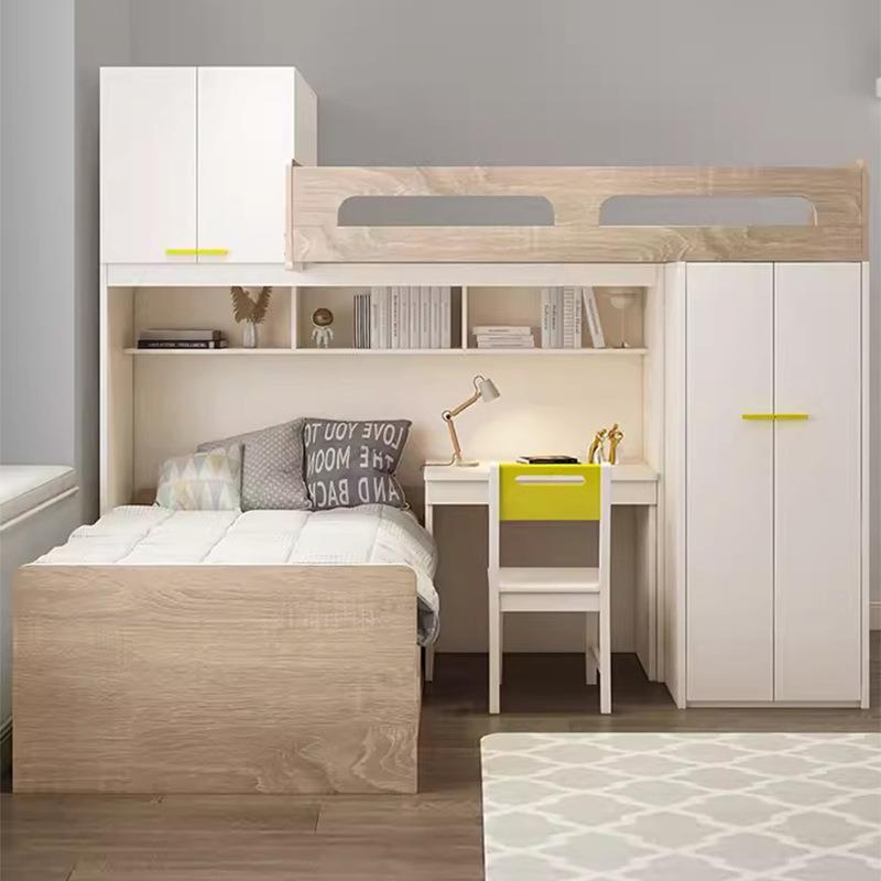 歌雷家具多功能高低床书桌组合床衣柜床上下交错床小户型子母童床