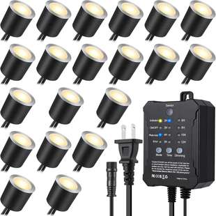 智能款地埋灯光感甲板灯定时地埋灯防水灯嵌入式小地埋灯灯串