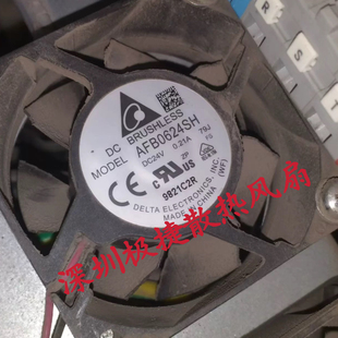 全新台达Delta AFB0624SH 24V 0.21A 6015 双滚珠 变频器散热风扇