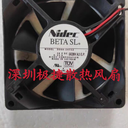 原装正品Nidec D08A-24TS2 01 24V 0.23A 8025 变频器8cm散热风扇