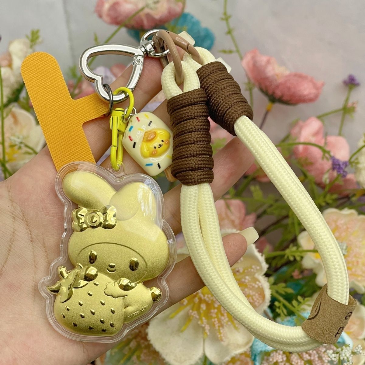 水贝新款草莓美乐蒂款kt挂件手机链钥匙扣包包手机链送创意礼品